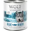 6x800g Blue River, poisson Wolf of Wilderness - Pâtée pour chien