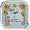 16x100g Senior poulet, saumon Rosie's Farm - Pâtée pour chat