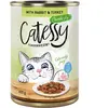 12x400g Catessy Bouchées en sauce lapin, dinde - Pâtée pour chat