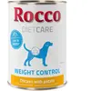 Rocco Diet Care Weight Control poulet, pommes de terre pour chien 6 x 400 g