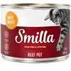 6x200g boeuf boeuf, dinde Smilla - Pâtée pour chat
