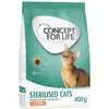 400g Sterilised Cats saumon Concept for Life Croquettes pour chat
