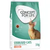 3kg Sterilised Cats saumon Concept for Life - Croquettes pour chat
