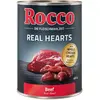 400g Rocco 1 x Real Hearts boeuf, coeurs de poulet entiers - Pâtée pou...