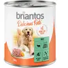 Briantos Delicious Paté 6 x 800 g pour chien - agneau, carottes