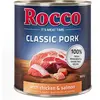 Rocco Classic Pork 6 x 800 g pour chien poulet, saumon