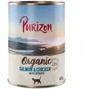 6x400g Organic bio : saumon, poulet, épinards Purizon Boîtes pour chat : -15 % !