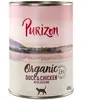 6x400g Organic bio : canard, poulet, potiron Purizon Boîtes pour chat : -15 % !