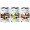 Lot mixte Wolf of Wilderness Adult pour chien - 6 x 400 g: agneau, san...