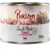 6x200g Single Meat : dinde, fleurs de bruyère Purizon Boîtes pour chat : -15 % !