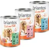 Briantos Delicious Paté 6 x 400 g pour chien - lot mixte : poisson, agneau, boeuf