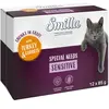 Smilla Adult Sensitive Bouchées en sauce aux légumes pour chat - dinde...