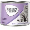6 x 200 g Mousse Mum & Young Concept for Life nourriture pour chat hum...
