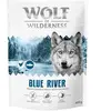 400g Wolf of Wilderness Adult "Blue River" saumon, sans céréales croqu...