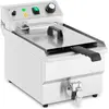 Royal Catering - Elektrische friteuse - 9 L - 3.000 W - aftapkraan - koude zone