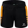 Erima Six Wings Worker Short Dames - Zwart / New Orange | Maat: 44