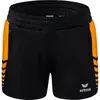 Erima Six Wings Worker Short Dames - Zwart / New Orange | Maat: 36