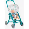 Poussette oursons - COROLLE - Accessoire Poupon 30cm - Bleu - Dès 18 mois