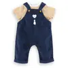 Corolle T-Shirt und marineblauer Overall, 36 cm