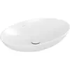 Villeroy & Boch Loop & friends opzetwastafel 62x42cm ovaal met overloop wit
