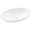 Villeroy & Boch Opzetwastafel, 620x420 mm, met overloop, CeramicPlus, alpine wit