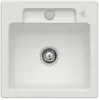 Evier 1 bac VILLEROY ET BOCH Siluet 50 S Steam CeramicPlus avec vidage...