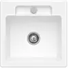 Evier - VILLEROY & BOCH - Siluet 50 S - Blanc - Céramique - 1 bac - Ré...