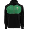 Marokko tech track jacket in de kleur zwart.