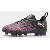 PUMA FUTURE 8 PLAY FG/AG Jr Unisex Sportschoenen - PUMA Black-PUMA White-Glowing Red