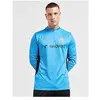 PUMA Haut d'entraînement Olympique Marseille Homme - Blue, Blue M