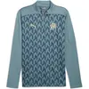 Puma Haut Zippé Olympique Marseille Homme - Blue, Blue S