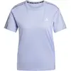 Adidas T-shirt à Manches Courtes Own The Run 3 Stripes