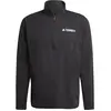 adidas Homme Terrex Multi CLIMACOOL Half Zip Long Sleeve, Black, XL
