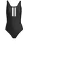 adidas Performance 3-Stripes V-Back Badpak - Dames - Zwart- 44