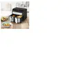 GOURMETmaxx Friteuse à air chaud à double chambre 7 l | Préparation pa...