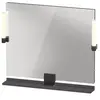 Duravit, Miroir, Sivida miroir, noir diamant mat, 850x36x650mm, éclair...