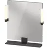 Duravit, Miroir, Sivida miroir, noir diamant mat, 650x36x650mm, éclair...