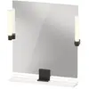 Duravit, Miroir, Sivida miroir, noir diamant mat, 650x36x650mm, éclair...