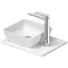 Duravit, Lavabo, Set lavabo Sivida, carré, 300x300mm, incl. console 41...