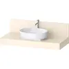 Duravit, Console de lavabo, Console Balcoon rectangulaire, 1 découpe a...