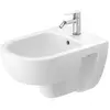 Duravit, Cuvette toilettes + bidet, D-Code bidet mural, avec trou pour...