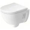 Duravit, Cuvette toilettes + bidet, WC suspendu D-Code Compact, chasse...