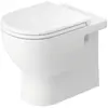 Duravit, Cuvette toilettes + bidet, D-Code WC sur pied Back to Wall, c...