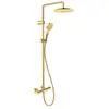 Colonne de douche thermostatique DURAVIT MinusFlow doré poli