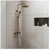 Colonne de douche thermostatique DURAVIT 1000 Bronze brossé