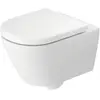 Duravit, Cuvette toilettes + bidet, WC suspendu D-Code, base de charni...