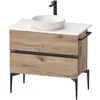 Duravit, Meuble sous-lavabo, Sivida Meuble sous-lavabo sur console, 2 ...