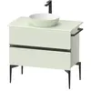 Duravit, Meuble sous-lavabo, Sivida Meuble sous-lavabo sur console, 2 ...