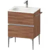 Duravit, Meuble sous-lavabo, Sivida bâti-support pour lavabo, 2 tiroir...