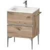 Duravit, Meuble sous-lavabo, Sivida bâti-support pour lavabo, 2 tiroir...